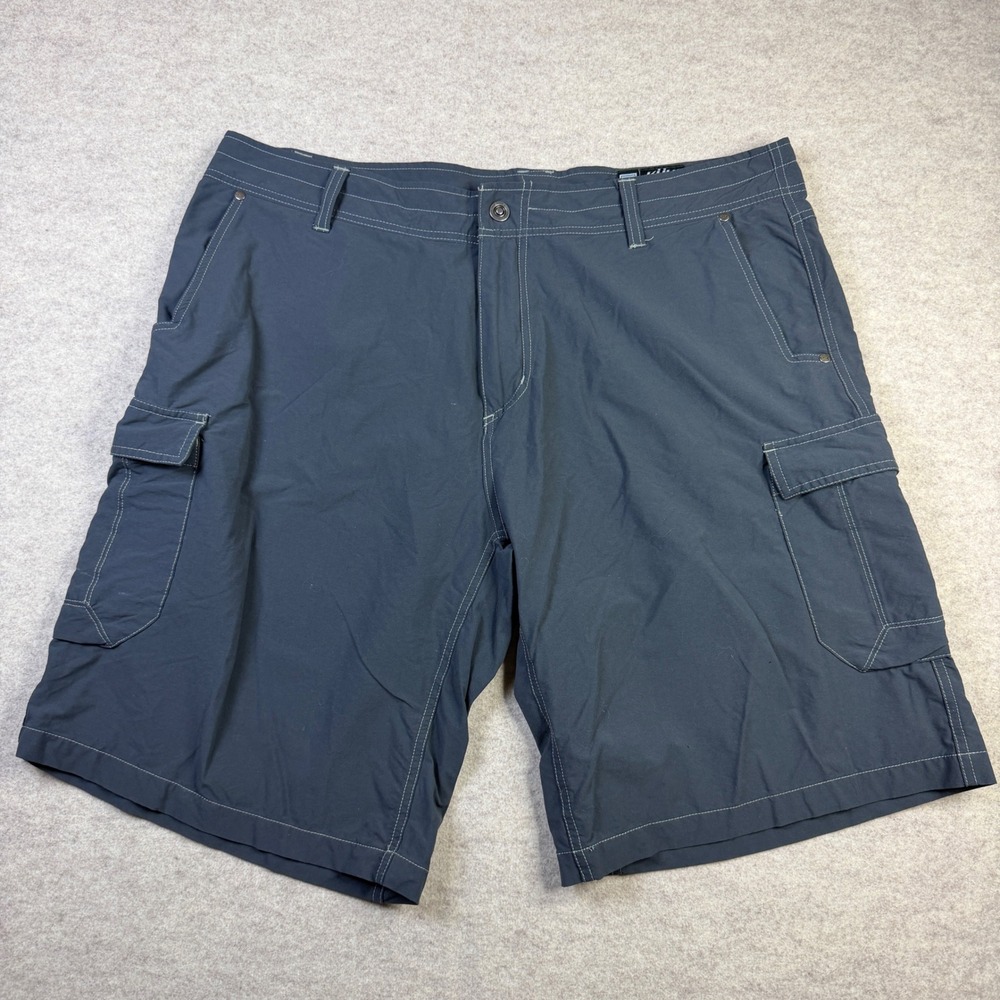 Kuhl Renegade Cargo Shorts Mens 40 Dark Gray Charcoal Hiking Technical Stretch